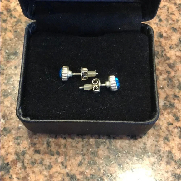 Small Teal Studs - Picture 2 of 2